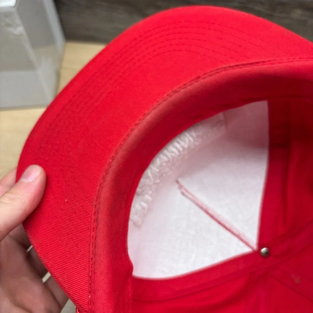 Vintage Successful Farming Hat Cap Snap Back Red Agriculture Farm Magazine Promo